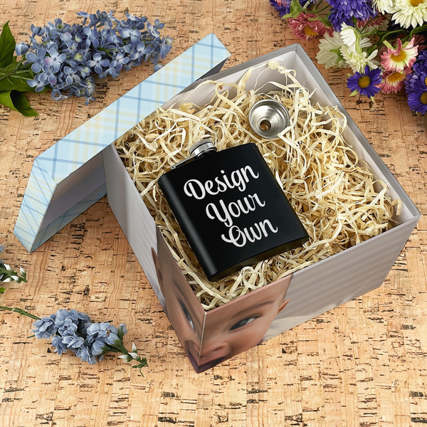 Baby Boy Photo Gift Boxes with Lid - Canvas Wrapped - X-Large - In Context