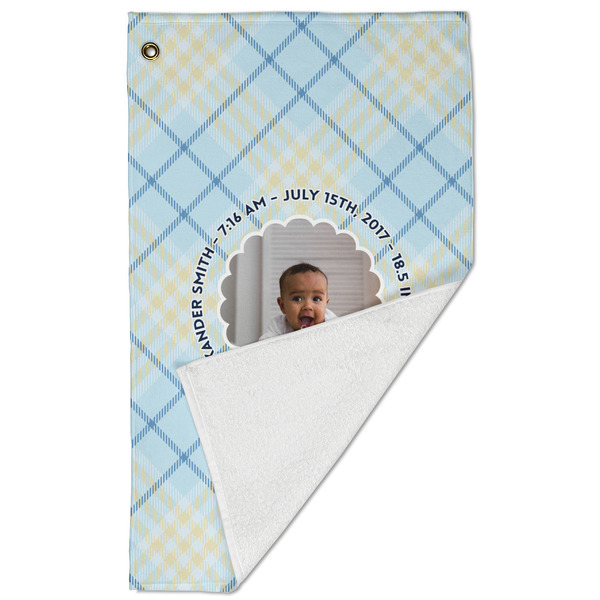 Baby Boy Photo Golf Towel - Folded (Large)