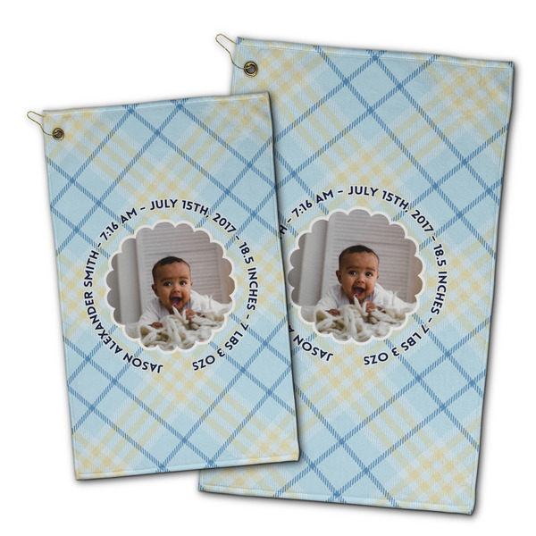 Baby Boy Photo Golf Towel - PARENT (small and large)