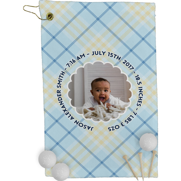 Baby Boy Photo Golf Towel (Personalized)