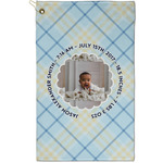 Baby Boy Photo Golf Towel - Poly-Cotton Blend - Small