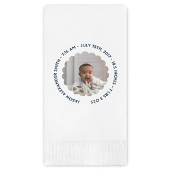 Baby Boy Photo Guest Napkins - Full Color - Embossed Edge