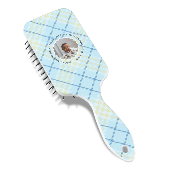 Baby Boy Photo Hair Brush - Angle View