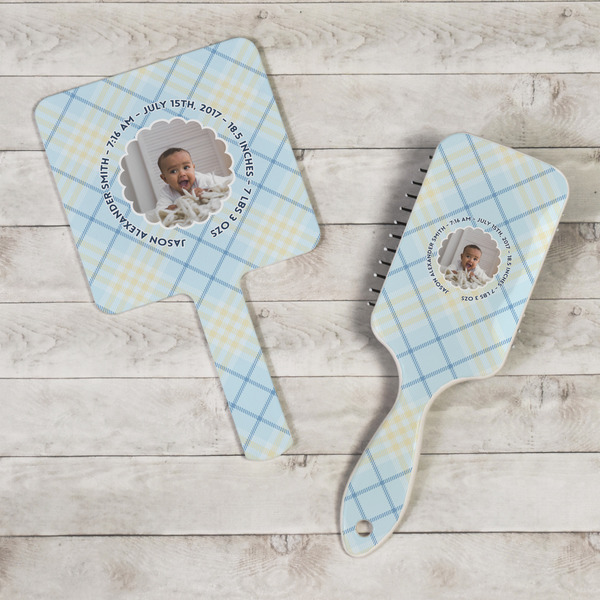 Baby Boy Photo Hand Mirrors - In Context