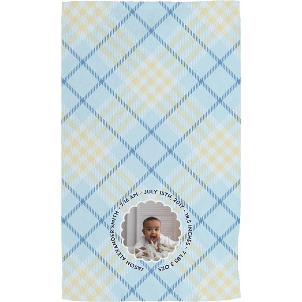 Baby Boy Photo Hand Towel (Personalized) Full