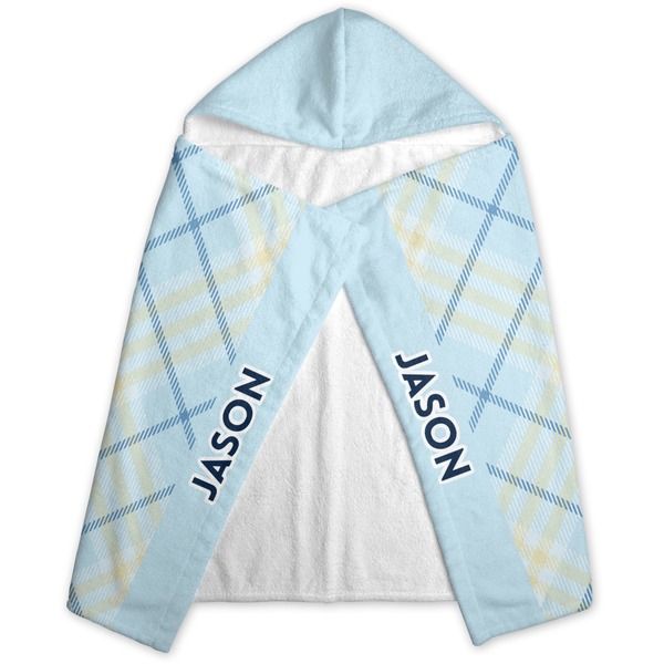Baby Boy Photo Hooded Towel - Folded