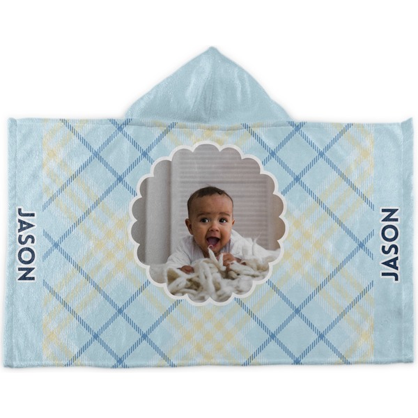 Custom Baby Boy Photo Kids Hooded Towel (Personalized)