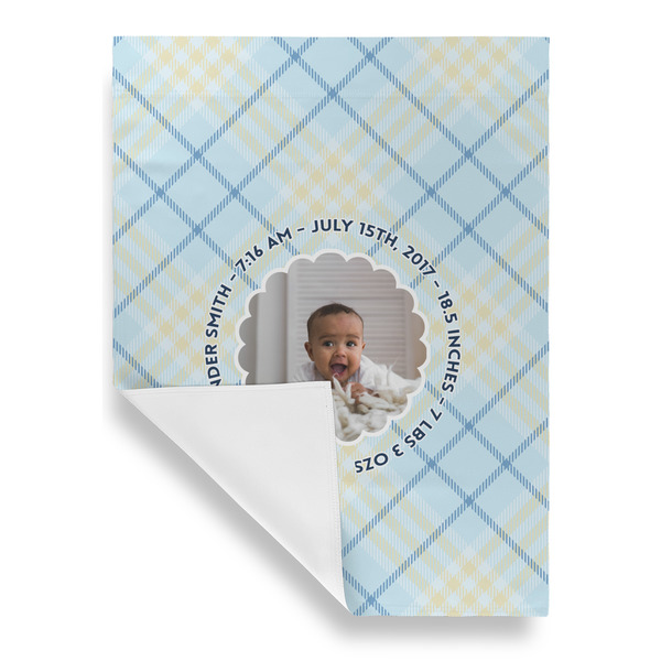 Baby Boy Photo House Flags - Single Sided - FRONT FOLDED