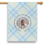 Baby Boy Photo 28" House Flag - Single Sided