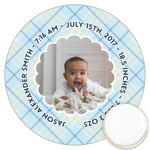 Baby Boy Photo Printed Cookie Topper - 3.25"