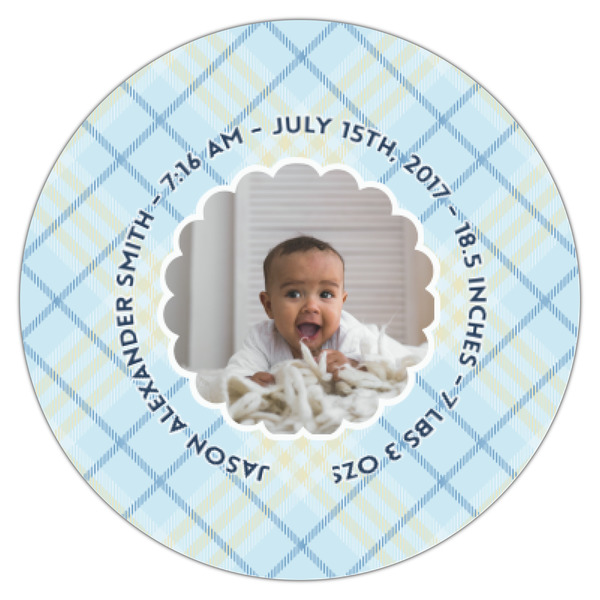 Baby Boy Photo Icing Circle - XSmall - Single