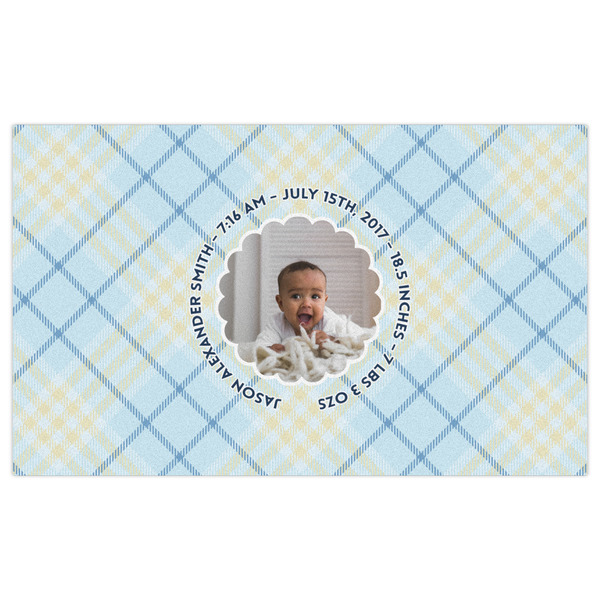Baby Boy Photo Indoor / Outdoor Rug - 3'x5' - Front Flat