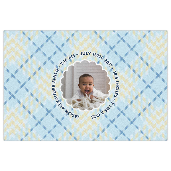 Baby Boy Photo Indoor / Outdoor Rug - 4'x6' - Front Flat