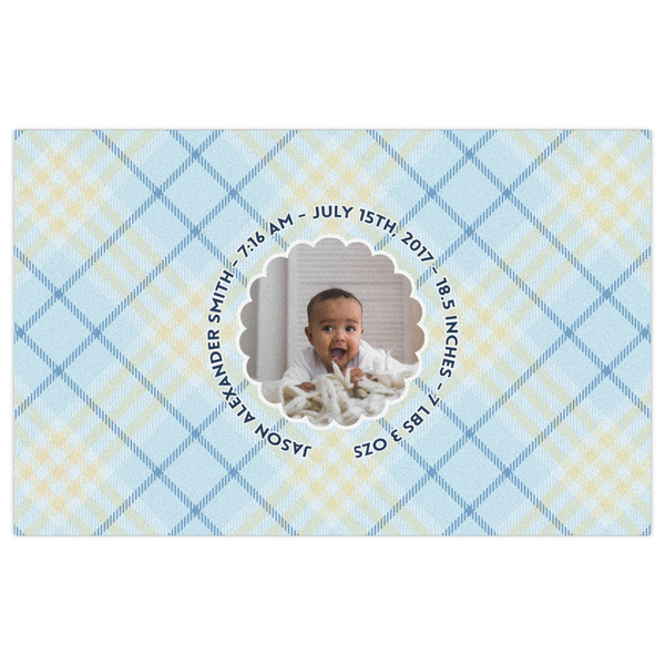 Baby Boy Photo Indoor / Outdoor Rug - 5'x8' - Front Flat