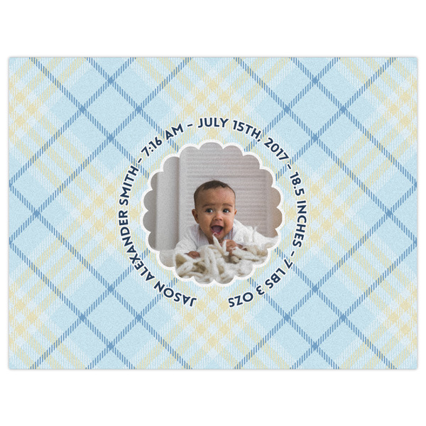 Baby Boy Photo Indoor / Outdoor Rug - 6'x8' - Front Flat
