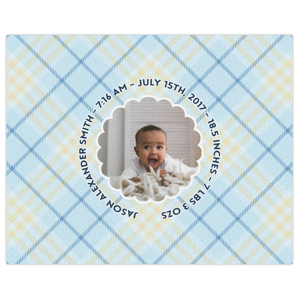 Baby Boy Photo Indoor / Outdoor Rug - 8'x10' - Front Flat