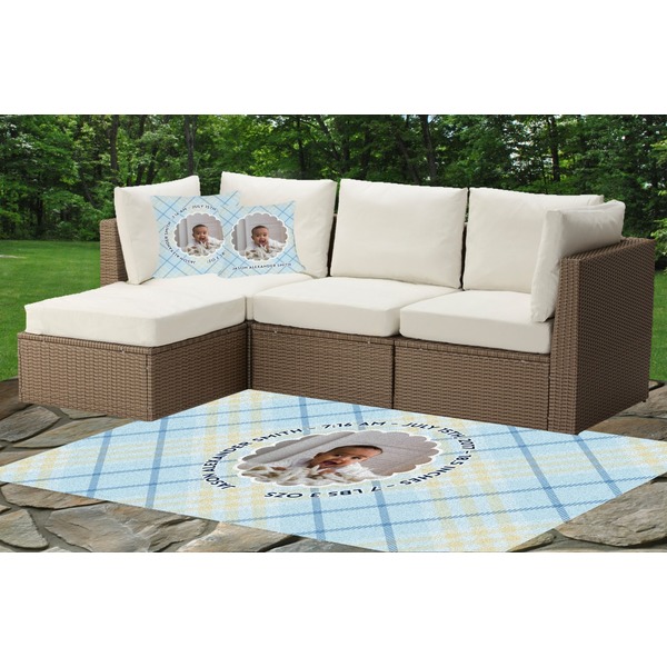 Baby Boy Photo Indoor / Outdoor Rug & Cushions