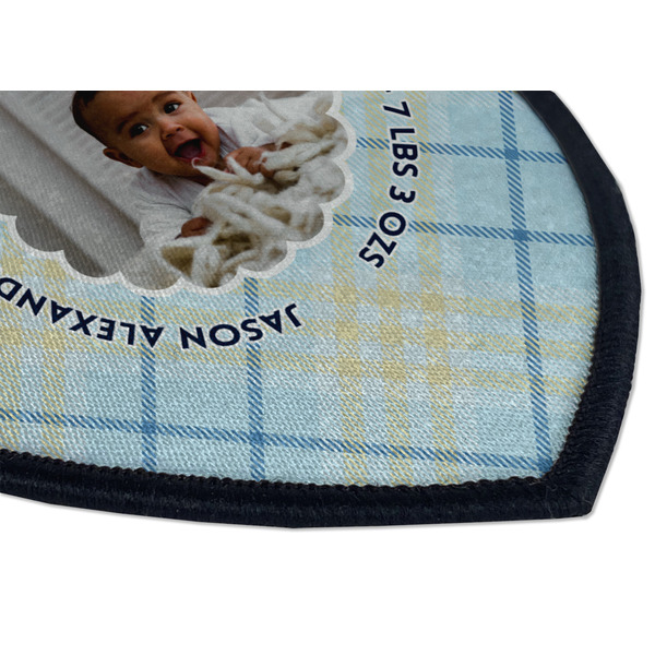 Baby Boy Photo Iron on Shield 3 Detail