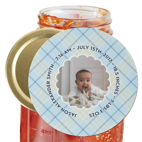 Custom Baby Boy Photo Jar Opener