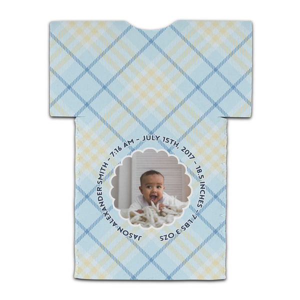 Baby Boy Photo Jersey Bottle Cooler - BACK (flat)