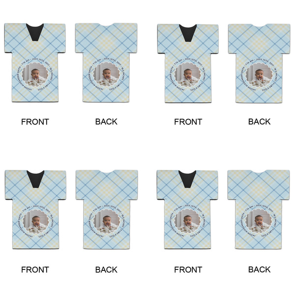 Baby Boy Photo Jersey Bottle Cooler - Set of 4 - APPROVAL