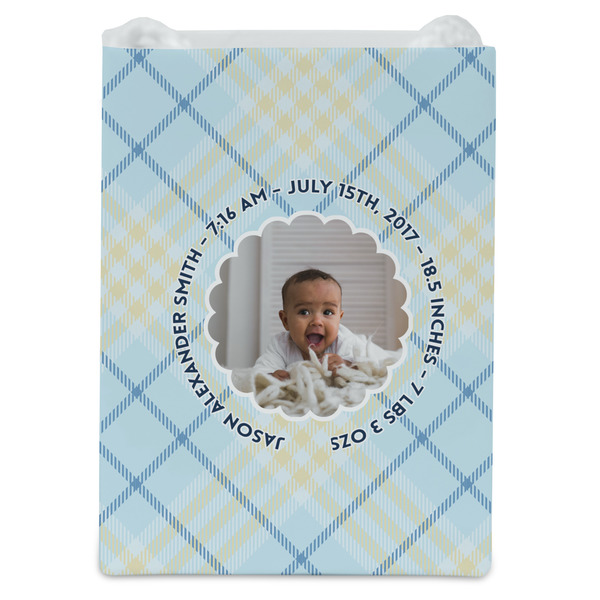 Baby Boy Photo Jewelry Gift Bag - Matte - Front