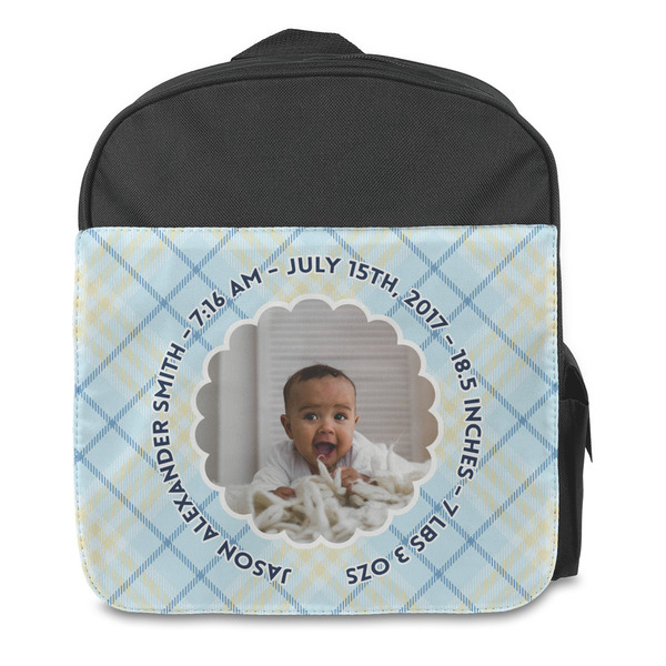 Custom Baby Boy Photo Preschool Backpack
