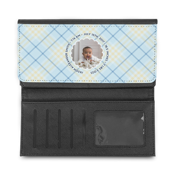 Baby Boy Photo Ladies Wallet - Half Way Open