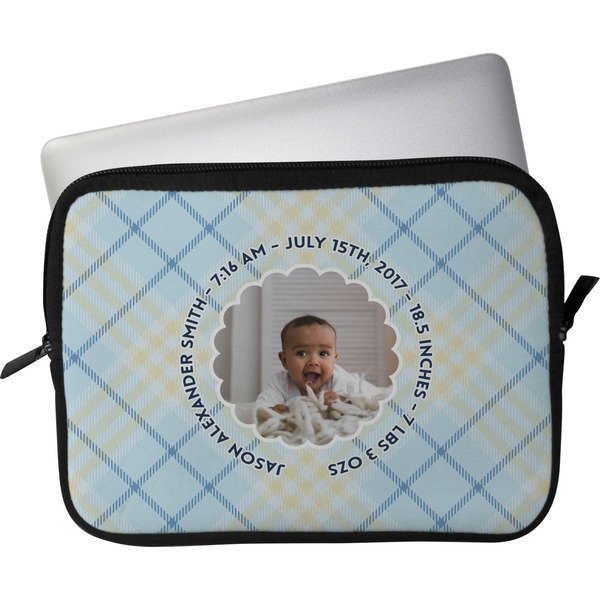 Custom Baby Boy Photo Laptop Sleeve / Case - 13" (Personalized)
