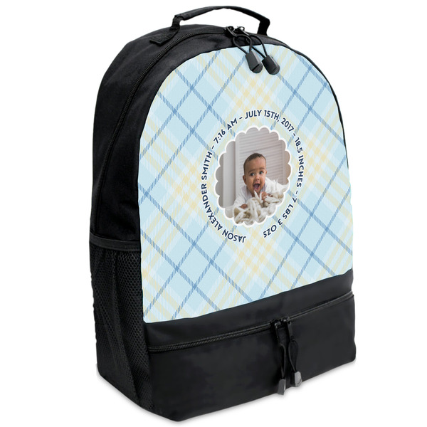 Custom Baby Boy Photo Backpacks - Black