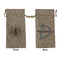 Baby Boy Photo Large Burlap Gift Bag - Front & Back
