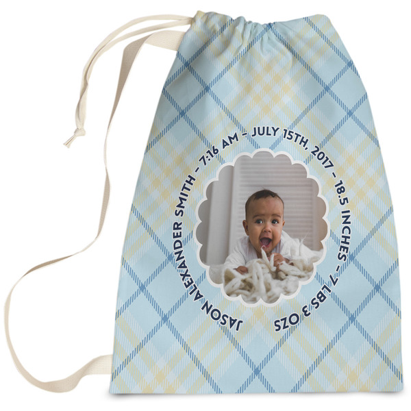 Custom Baby Boy Photo Laundry Bag