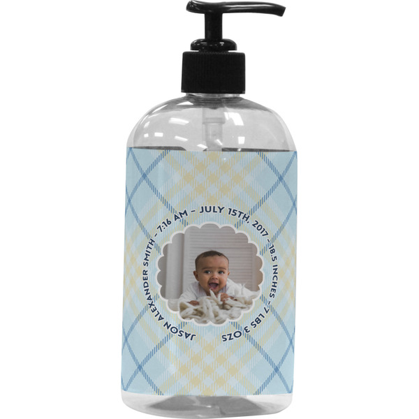 Custom Baby Boy Photo Plastic Soap / Lotion Dispenser (Personalized)