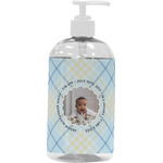 Baby Boy Photo Plastic Soap / Lotion Dispenser (16 oz - Large - White)