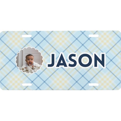 Baby Boy Photo Front License Plate (Personalized)
