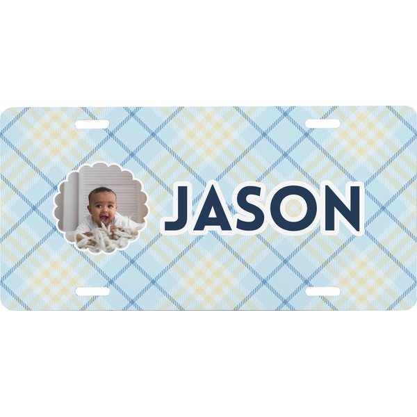 Custom Baby Boy Photo Front License Plate (Personalized)