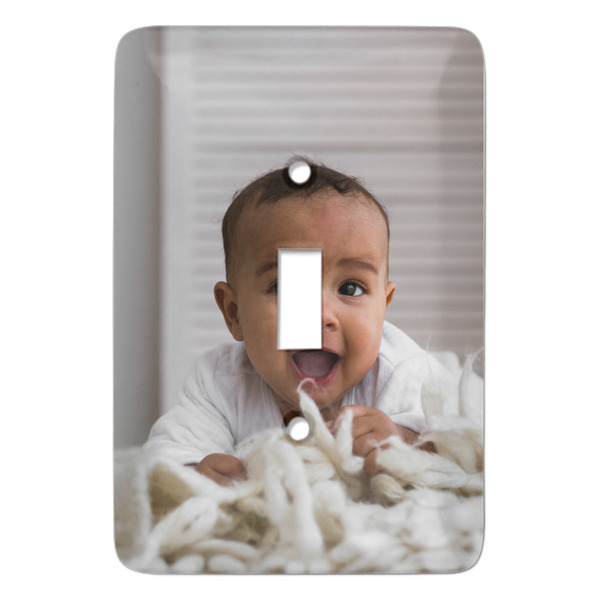 Custom Baby Boy Photo Light Switch Cover (Single Toggle)