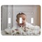 Baby Boy Photo Light Switch Cover (3 Toggle Plate)