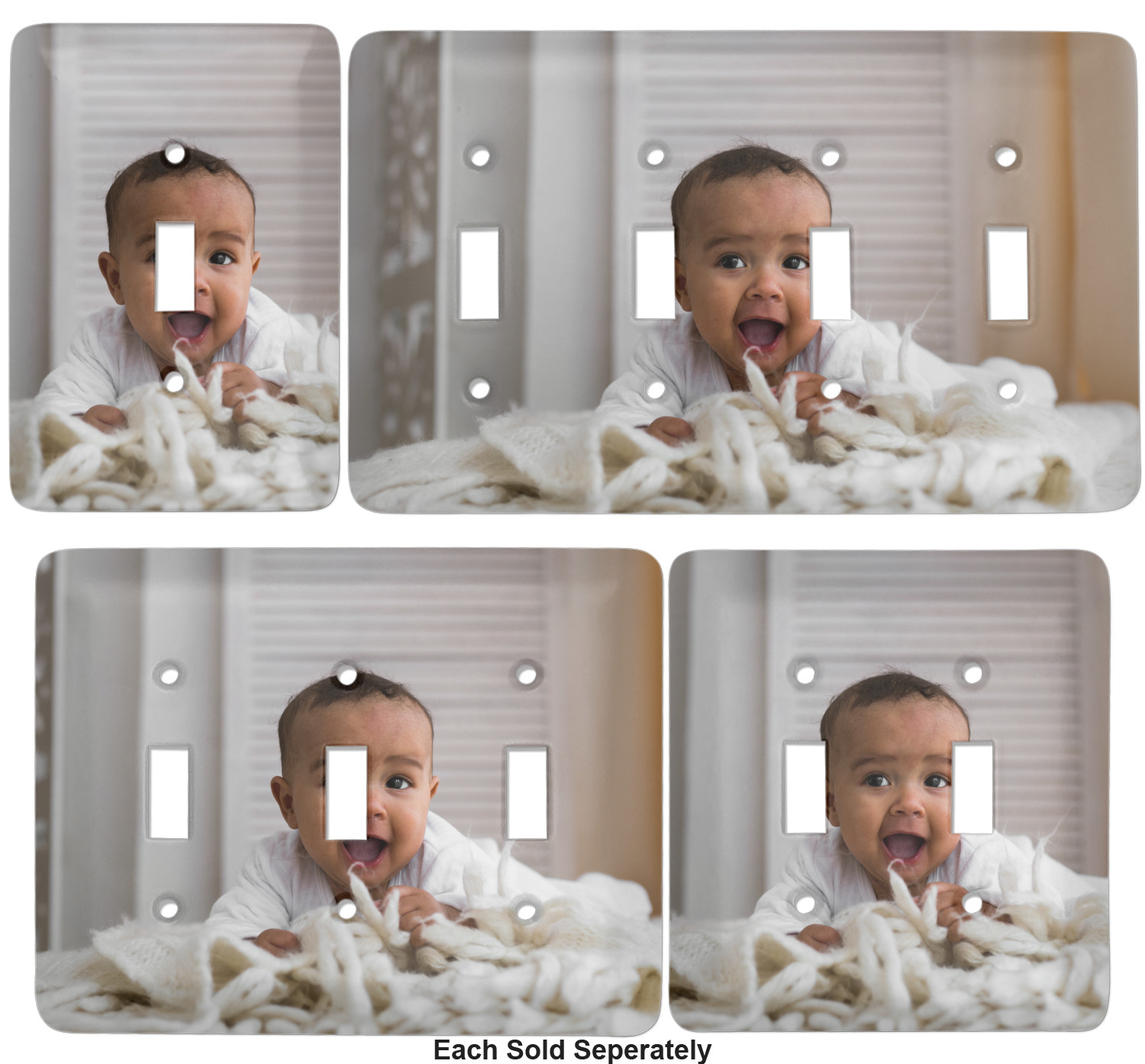 Baby Boy Photo Light Switch Cover YouCustomizeIt