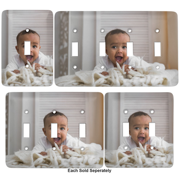 Baby Boy Photo Light Switch Covers all sizes
