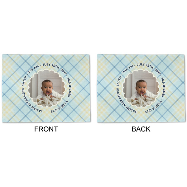 Baby Boy Photo Linen Placemat - APPROVAL (double sided)