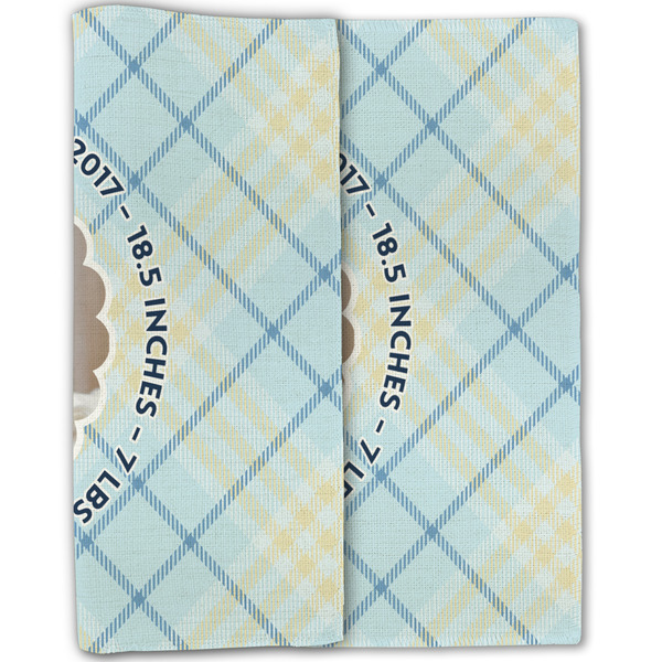 Baby Boy Photo Linen Placemat - Folded Half (double sided)