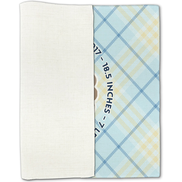 Baby Boy Photo Linen Placemat - Folded Half
