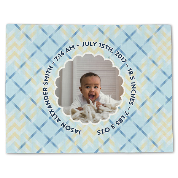 Baby Boy Photo Linen Placemat - Front