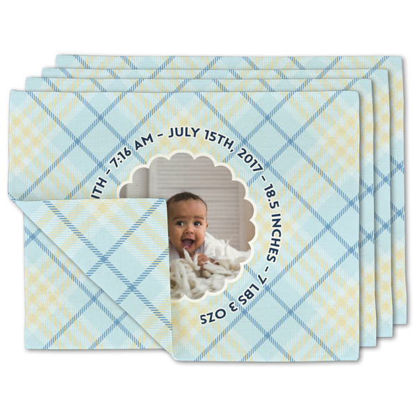 Custom Baby Boy Photo Linen Placemat