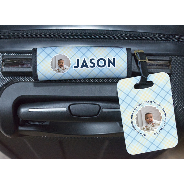Baby Boy Photo Luggage Wrap & Tag