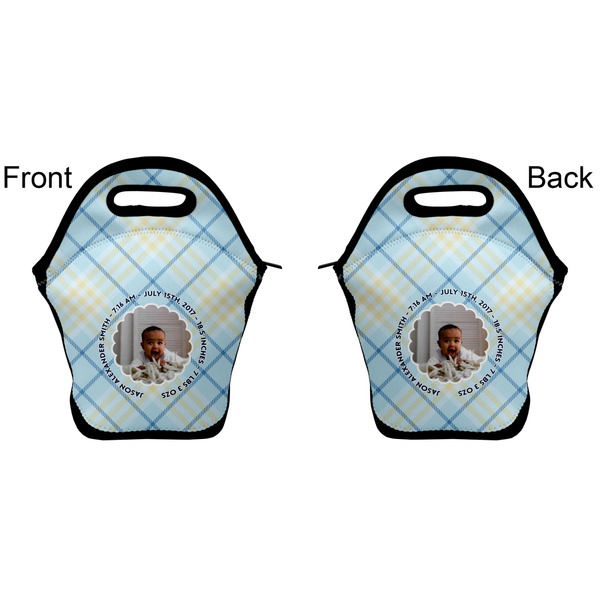 Baby Boy Photo Lunch Bag - Front and Back