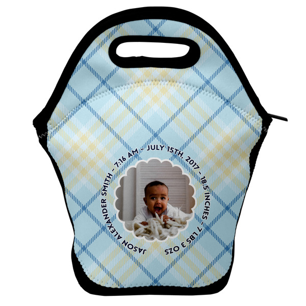 Custom Baby Boy Photo Lunch Bag