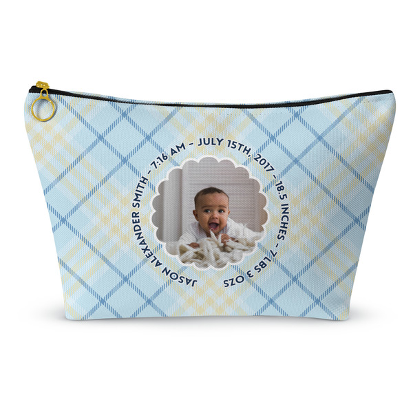 Custom Baby Boy Photo Makeup Bag - Large - 12.5"x7" (Personalized)