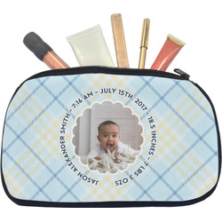 Baby Boy Photo Makeup / Cosmetic Bag - Medium (Personalized)